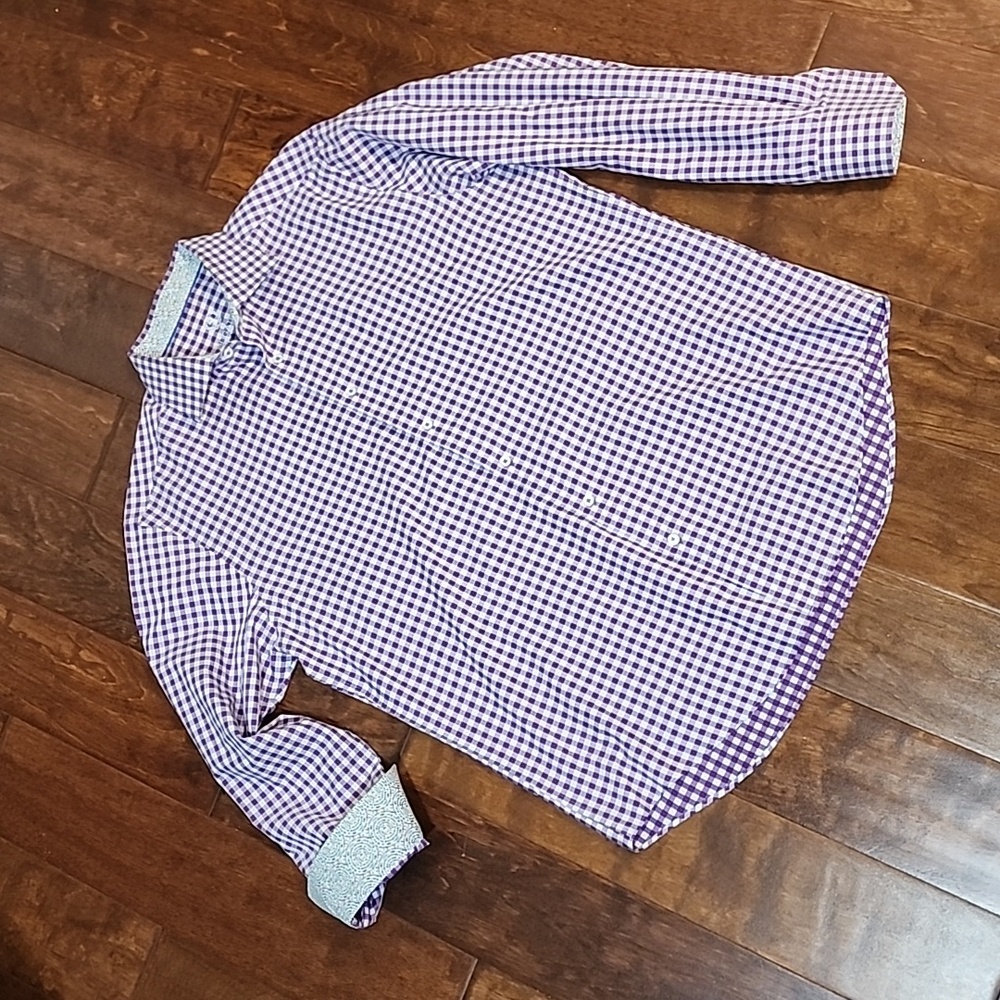 Bugatchi Uomo Gingham Button Down Shirt - image 1